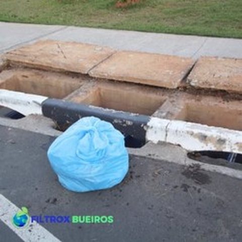 Resíduo urbano típico retido em poucos dias de operação do filtro